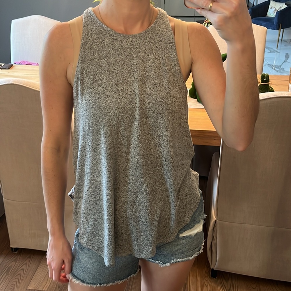 Abercrombie & Fitch Gray Relaxed Tank Top